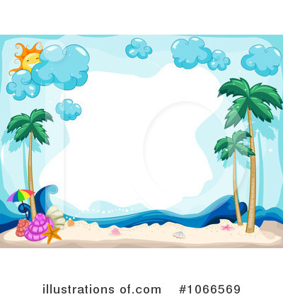 Royalty-Free (RF) Tropical Beach Clipart Illustration by BNP Design Studio - Stock Sample #1066569