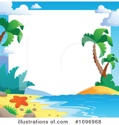 Royalty-Free (RF) Tropical Beach Clipart Illustration by visekart - Stock Sample #1096968