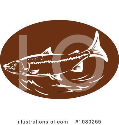 Royalty-Free (RF) Trout Clipart Illustration by patrimonio - Stock Sample #1080265