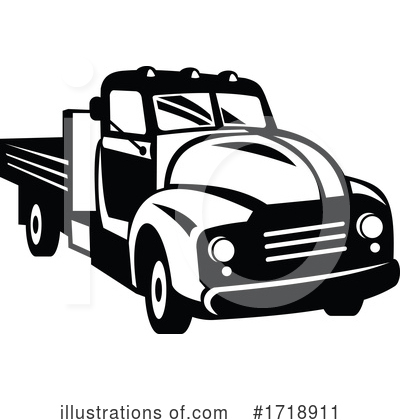 Pickup Truck Clipart #1718911 by patrimonio