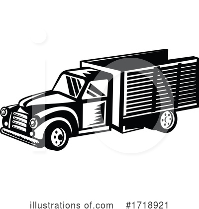 Pickup Truck Clipart #1718921 by patrimonio