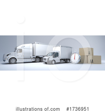 Royalty-Free (RF) Truck Clipart Illustration by KJ Pargeter - Stock Sample #1736951