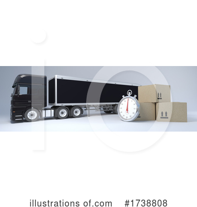 Royalty-Free (RF) Truck Clipart Illustration by KJ Pargeter - Stock Sample #1738808