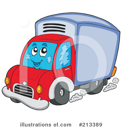 Royalty-Free (RF) Truck Clipart Illustration by visekart - Stock Sample #213389