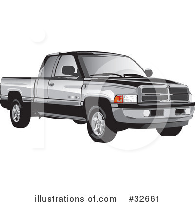 Royalty-Free (RF) Truck Clipart Illustration by David Rey - Stock Sample #32661