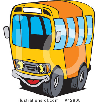 Bus Clipart #42908 by Dennis Holmes Designs