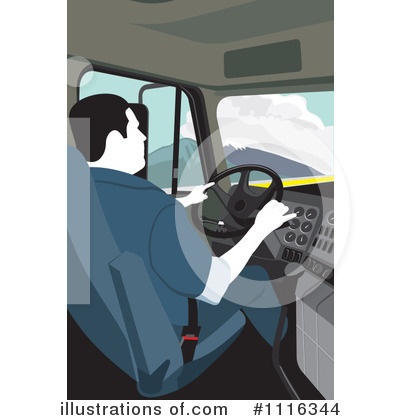 Driving Clipart #1116344 by David Rey