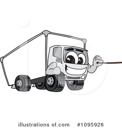 Royalty-Free (RF) Truck Mascot Clipart Illustration by Mascot Junction - Stock Sample #1095926