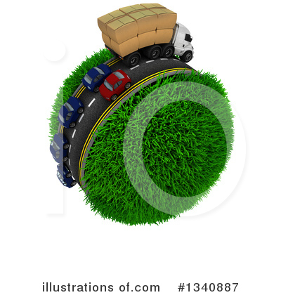 Royalty-Free (RF) Trucking Clipart Illustration by KJ Pargeter - Stock Sample #1340887