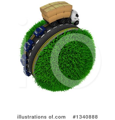 Royalty-Free (RF) Trucking Clipart Illustration by KJ Pargeter - Stock Sample #1340888