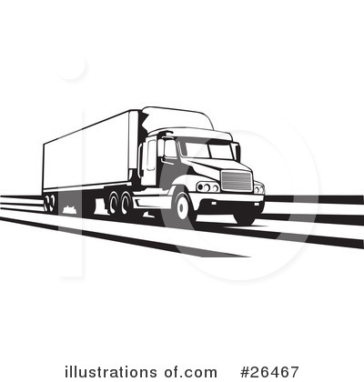 Trucking Industry Clipart #26467 by David Rey