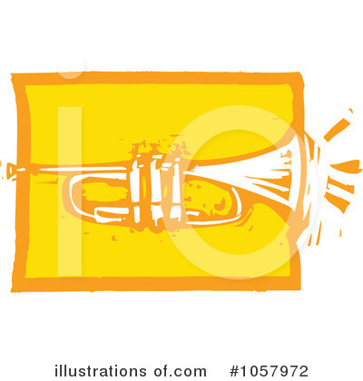 Royalty-Free (RF) Trumpet Clipart Illustration by xunantunich - Stock Sample #1057972