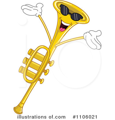 Royalty-Free (RF) Trumpet Clipart Illustration by yayayoyo - Stock Sample #1106021