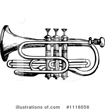 Trumpet Clipart #1116056 by Prawny Vintage