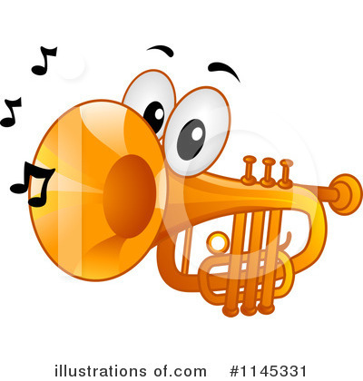 Royalty-Free (RF) Trumpet Clipart Illustration by BNP Design Studio - Stock Sample #1145331