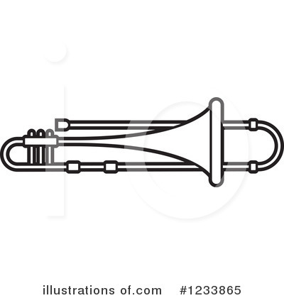 Royalty-Free (RF) Trumpet Clipart Illustration by Lal Perera - Stock Sample #1233865