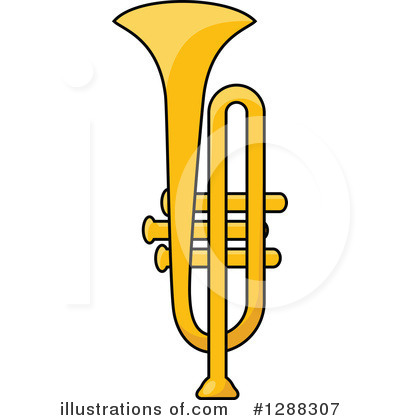 Royalty-Free (RF) Trumpet Clipart Illustration by Vector Tradition SM - Stock Sample #1288307