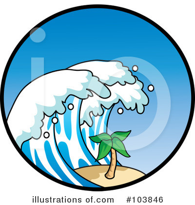 Royalty-Free (RF) Tsunami Clipart Illustration by Rosie Piter - Stock Sample #103846