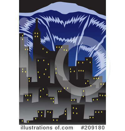Royalty-Free (RF) Tsunami Clipart Illustration by mayawizard101 - Stock Sample #209180
