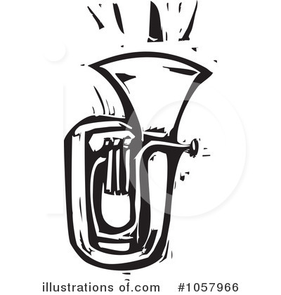 Royalty-Free (RF) Tuba Clipart Illustration by xunantunich - Stock Sample #1057966