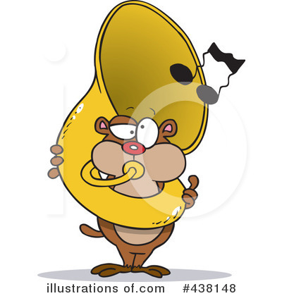 Royalty-Free (RF) Tuba Clipart Illustration by toonaday - Stock Sample #438148
