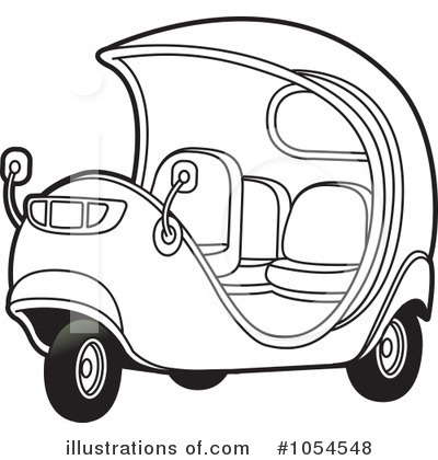 Royalty-Free (RF) Tuk Tuk Clipart Illustration by Lal Perera - Stock Sample #1054548