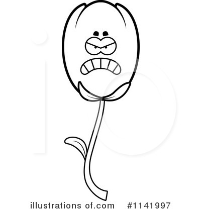 Royalty-Free (RF) Tulip Clipart Illustration by Cory Thoman - Stock Sample #1141997