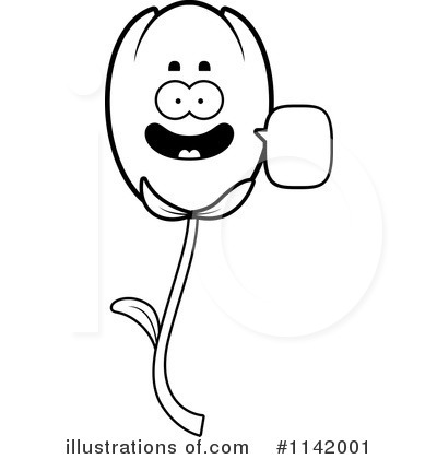 Royalty-Free (RF) Tulip Clipart Illustration by Cory Thoman - Stock Sample #1142001