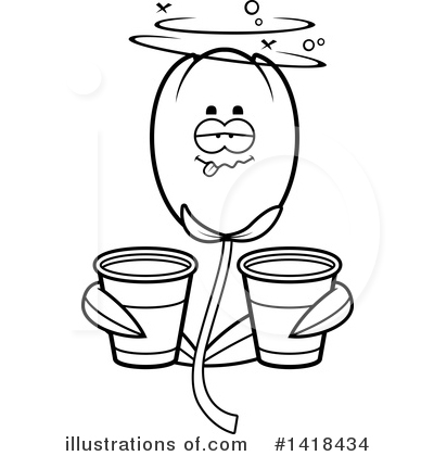 Royalty-Free (RF) Tulip Clipart Illustration by Cory Thoman - Stock Sample #1418434