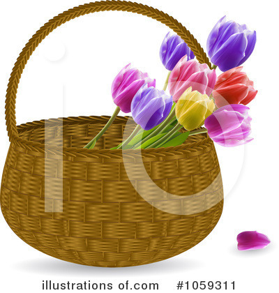 Basket Clipart #1059311 by elaineitalia