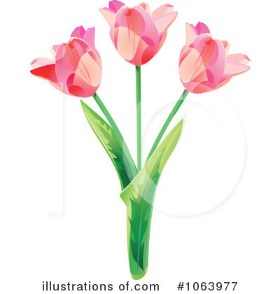 Royalty-Free (RF) Tulips Clipart Illustration by Vector Tradition SM - Stock Sample #1063977