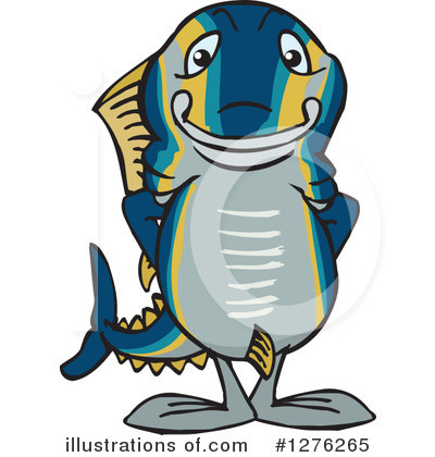 Royalty-Free (RF) Tuna Clipart Illustration by Dennis Holmes Designs - Stock Sample #1276265