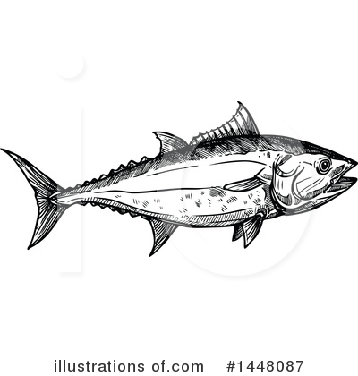 Royalty-Free (RF) Tuna Clipart Illustration by Vector Tradition SM - Stock Sample #1448087