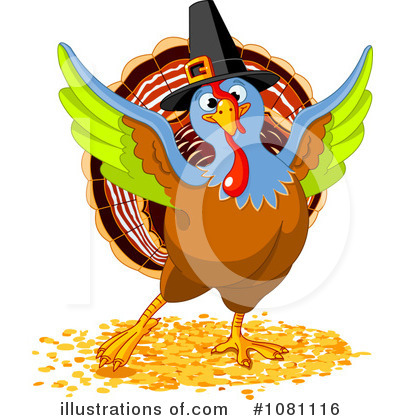 Royalty-Free (RF) Turkey Bird Clipart Illustration by Pushkin - Stock Sample #1081116