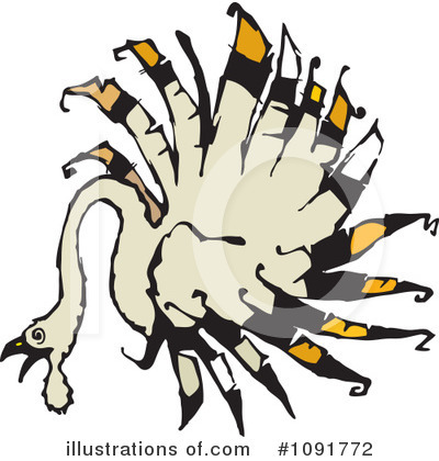 Royalty-Free (RF) Turkey Bird Clipart Illustration by Steve Klinkel - Stock Sample #1091772