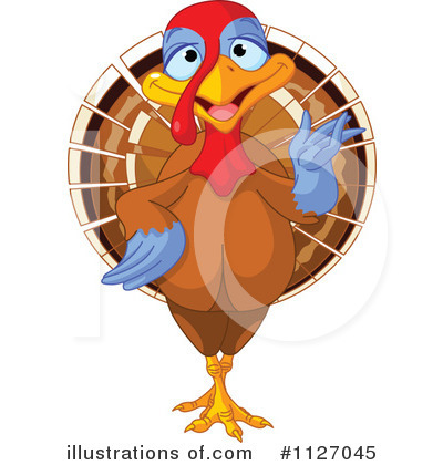 Royalty-Free (RF) Turkey Bird Clipart Illustration by Pushkin - Stock Sample #1127045