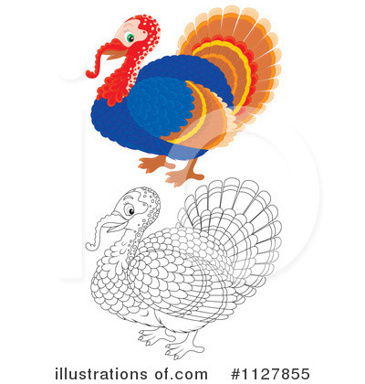 Turkey Bird Clipart #1127855 by Alex Bannykh