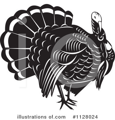 Royalty-Free (RF) Turkey Bird Clipart Illustration by patrimonio - Stock Sample #1128024