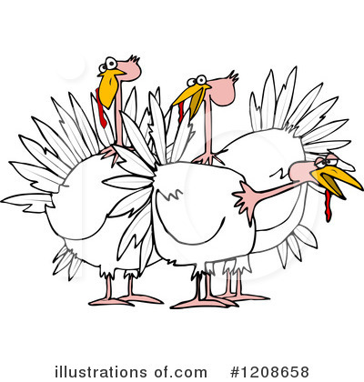Royalty-Free (RF) Turkey Bird Clipart Illustration by djart - Stock Sample #1208658