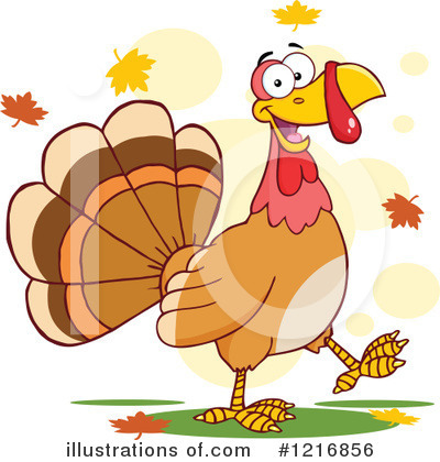 Royalty-Free (RF) Turkey Bird Clipart Illustration by Hit Toon - Stock Sample #1216856