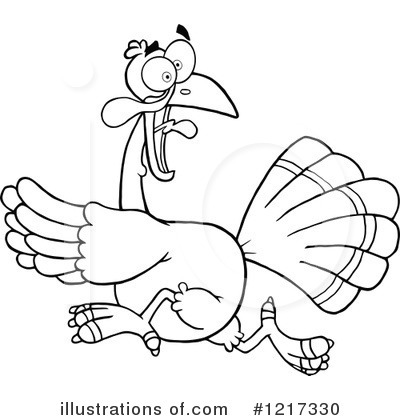 Royalty-Free (RF) Turkey Bird Clipart Illustration by Hit Toon - Stock Sample #1217330