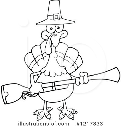 Royalty-Free (RF) Turkey Bird Clipart Illustration by Hit Toon - Stock Sample #1217333