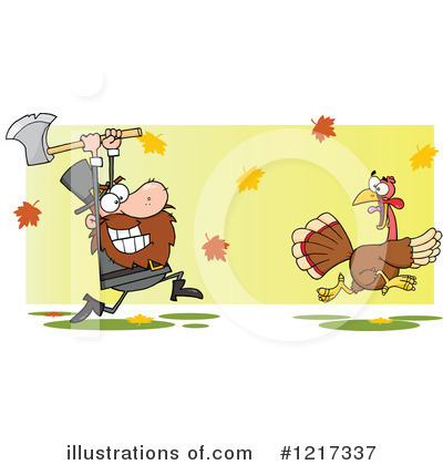 Royalty-Free (RF) Turkey Bird Clipart Illustration by Hit Toon - Stock Sample #1217337