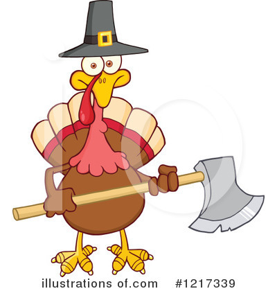 Royalty-Free (RF) Turkey Bird Clipart Illustration by Hit Toon - Stock Sample #1217339