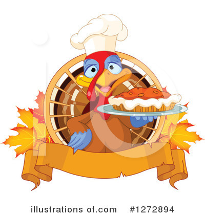 Royalty-Free (RF) Turkey Bird Clipart Illustration by Pushkin - Stock Sample #1272894
