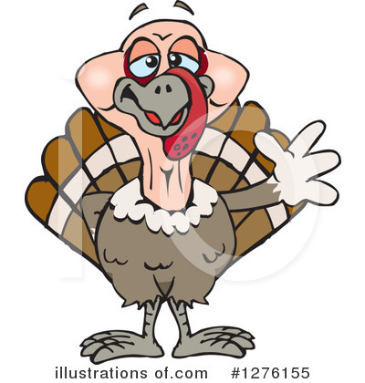 Royalty-Free (RF) Turkey Bird Clipart Illustration by Dennis Holmes Designs - Stock Sample #1276155