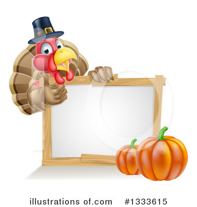 Royalty-Free (RF) Turkey Bird Clipart Illustration by AtStockIllustration - Stock Sample #1333615