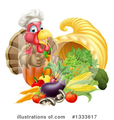 Royalty-Free (RF) Turkey Bird Clipart Illustration by AtStockIllustration - Stock Sample #1333617