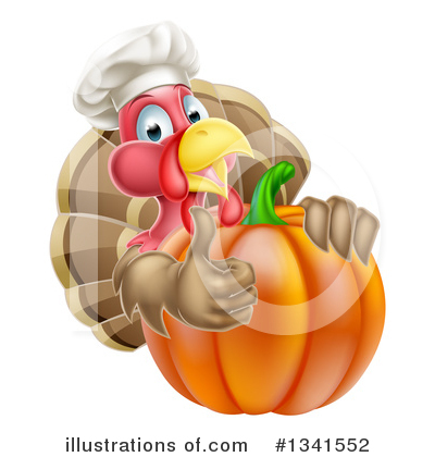 Turkey Bird Clipart #1341552 by AtStockIllustration