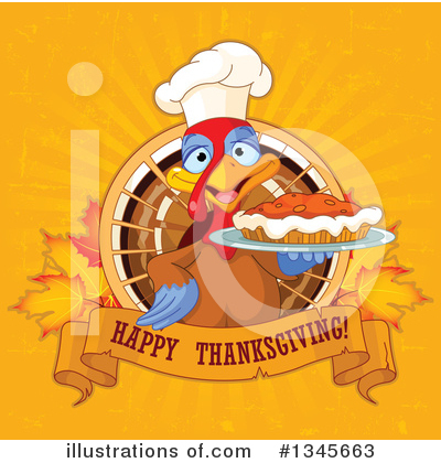 Thanksgiving Turkey Clipart #1345663 by Pushkin